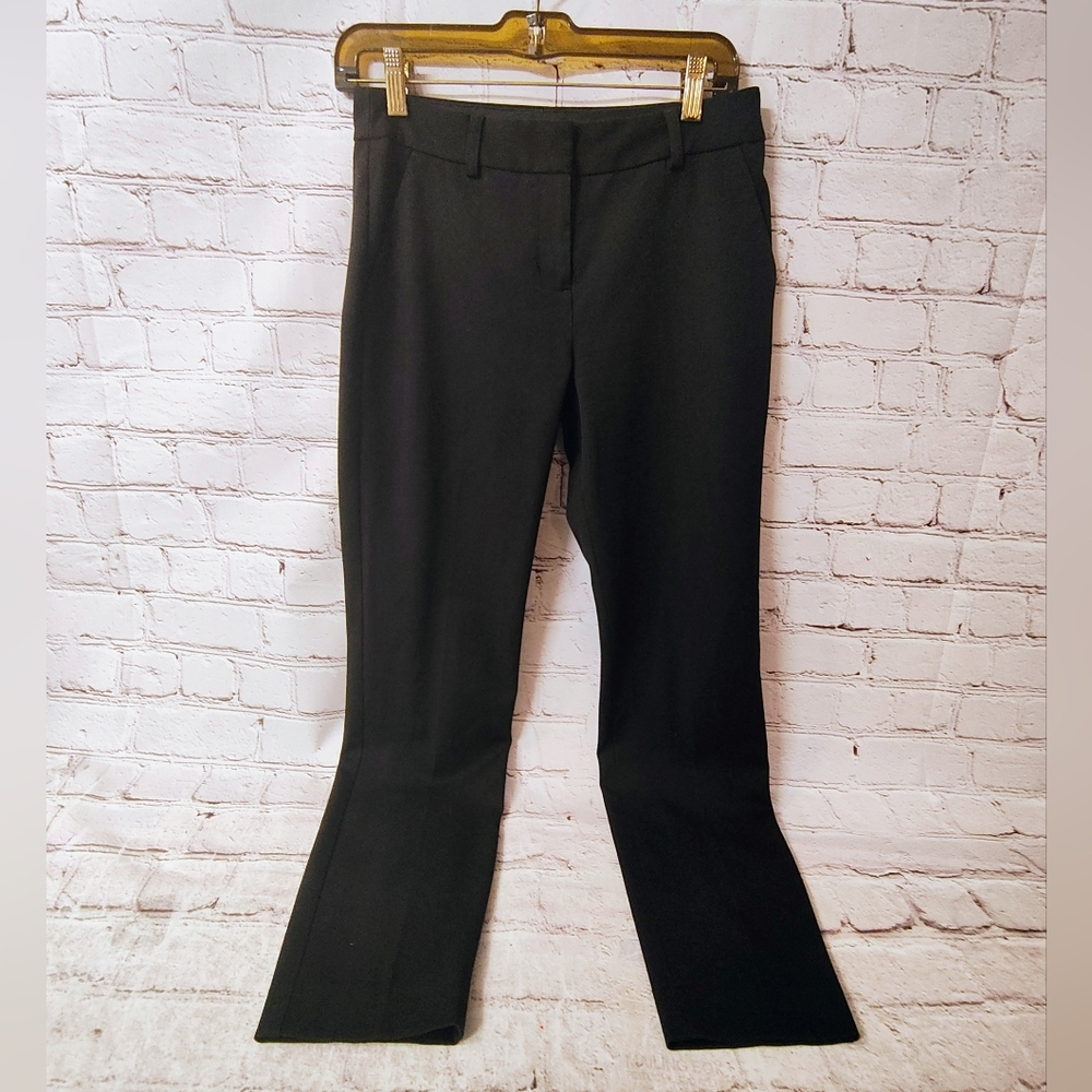 Express Womens Black Columnist Ankle  Mid Rise Pants Size 2R Career Hospitality